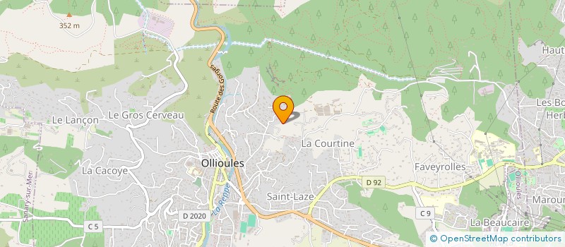 localisation de l'entreprise SOCIETE DE CLOISONS ET D ISOLATION VAROISE à OLLIOULES