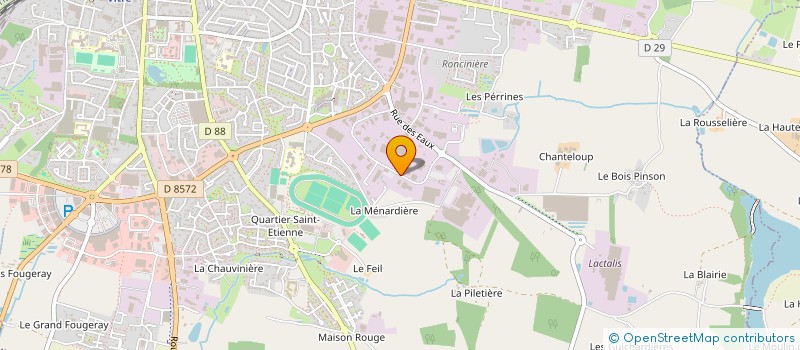 localisation de l'entreprise SOCIETE DE CLOISONS ET ISOLATION VITREENNE  VITRE