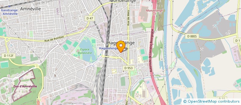 localisation de l'entreprise SOCIETE DE COIFFURE OLGA REGNARD  HAGONDANGE