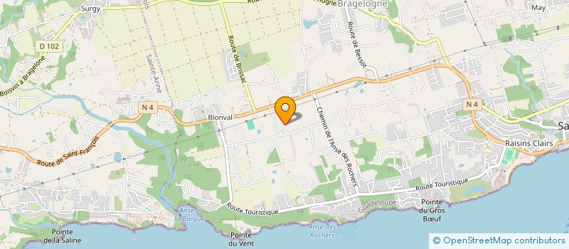 localisation de l'entreprise SOCIETE DE COMMERCE ET DISTRIBUTION DE MARCHANDISES  SAINT-FRANCOIS