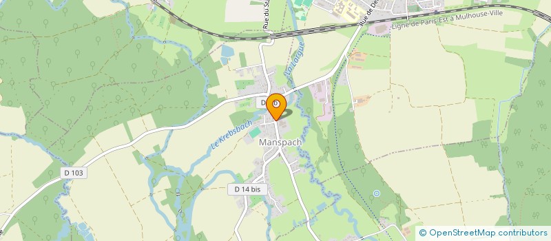 localisation de l'entreprise SOCIETE DE COMMERCIALISATION DE BETAIL ELEVAGE ET VIANDE EN ALSACE  MANSPACH