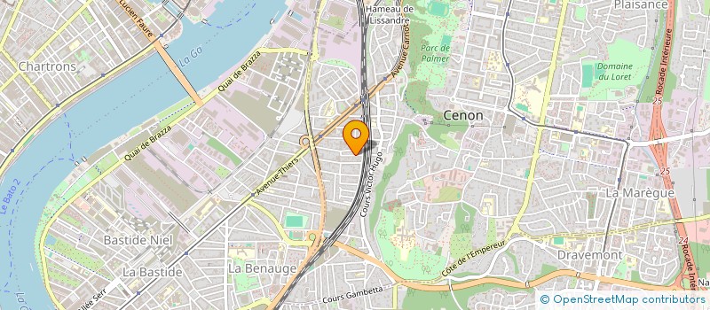 localisation de l'entreprise SOCIETE DE COMMUNICATION D'EDITION ET DE PRESSE  CENON