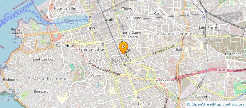 localisation de l'entreprise SOCIETE DE COMMUNICATION TOURISTIQUE à MARSEILLE