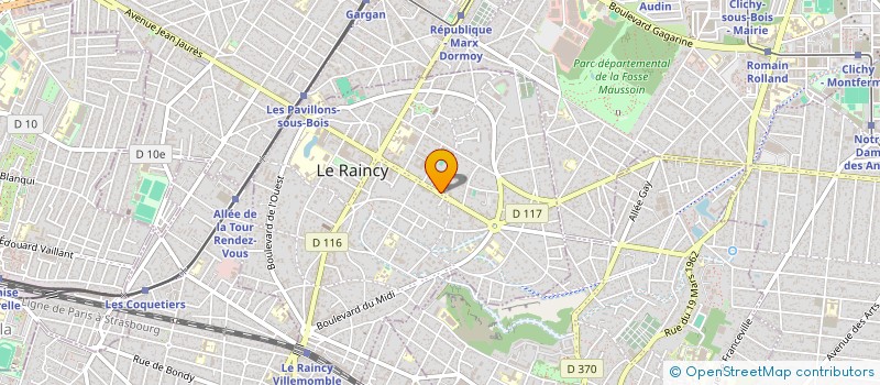localisation de l'entreprise SOCIETE DE CONCEPTION ET DE COMMERCIALISATION DES CYCLOVILLAS à LE RAINCY