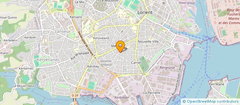 localisation de l'entreprise SOCIETE DE CONSEIL, D'ETUDES ET DE PROMOTION (SCEP)  LORIENT