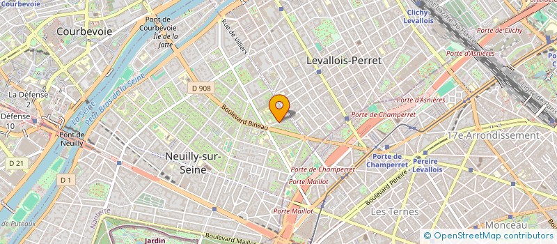 localisation de l'entreprise SOCIETE DE CONSEIL E.VE à NEUILLY-SUR-SEINE
