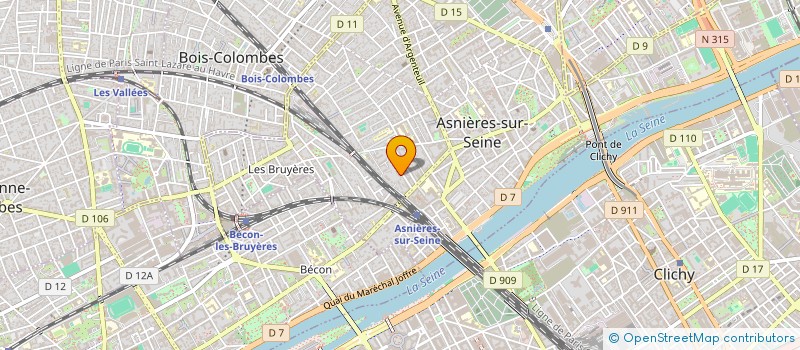 localisation de l'entreprise SOCIETE DE CONSEIL EN DONNEES ET INFRASTRUCTURES INFORMATIQUES à ASNIERES-SUR-SEINE