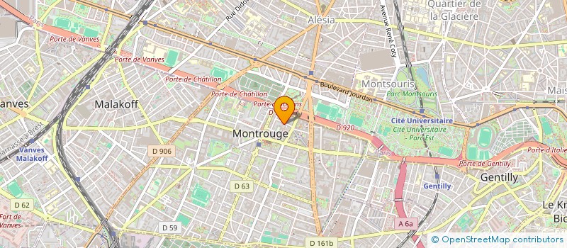 localisation de l'entreprise SOCIETE DE CONSEIL EN INFORMATIQUE  MONTROUGE