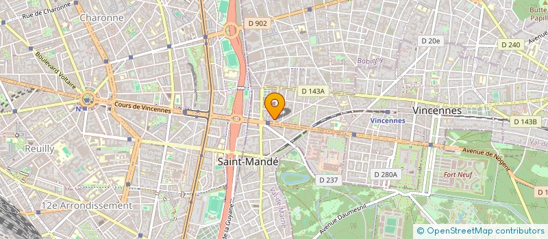 localisation de l'entreprise SOCIETE DE CONSEILS EN BATIMENT à VINCENNES