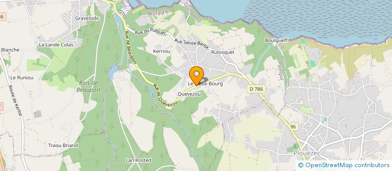 localisation de l'entreprise SOCIETE DE CONSERVATION, D'HISTOIRE DU LITTORAL, D'ARCHEOLOGIE ET DE GEOLOGIE  PAIMPOL