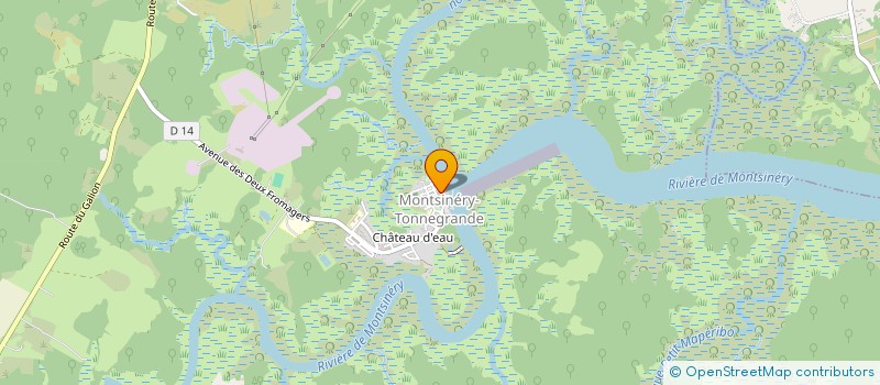 localisation de l'entreprise SOCIETE DE CONSTRUCTION CENTRE LITORAL  MONTSINERY-TONNEGRANDE