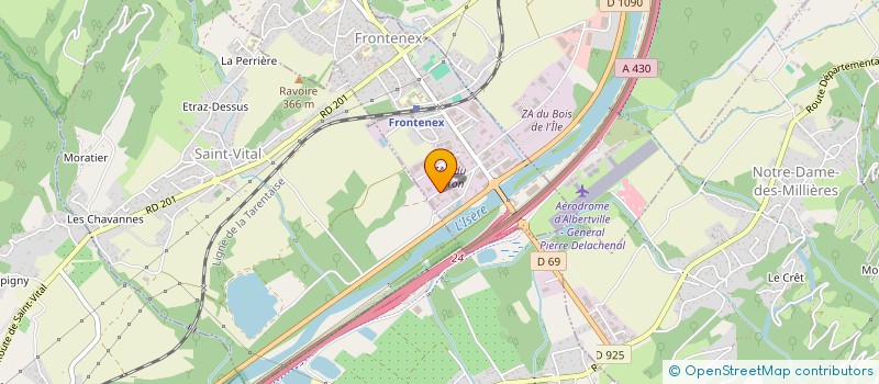 localisation de l'entreprise SOCIETE DE CONSTRUCTION DE BATIMENTS ET TRAVAUX PUBLICS FRONTENEXOISE à FRONTENEX