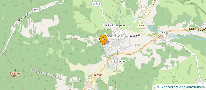 localisation de l'entreprise SOCIETE DE CONSTRUCTION DES PUYS  SAINT-GENES-CHAMPANELLE