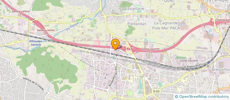 localisation de l'entreprise SOCIETE DE CONSTRUCTION EN BATIMENT à SIX-FOURS-LES-PLAGES