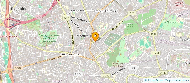 localisation de l'entreprise SOCIETE DE CONSTRUCTION EST ETUDES à MONTREUIL