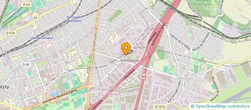 localisation de l'entreprise SOCIETE DE CONSTRUCTION ET D'ENTRETIEN  ANTONY