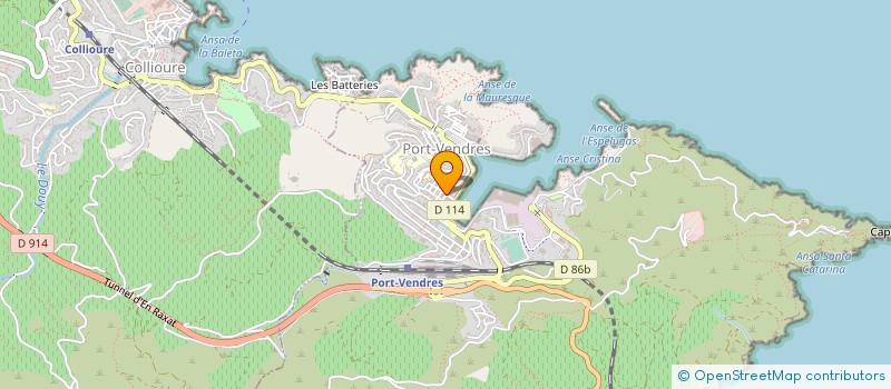 localisation de l'entreprise SOCIETE DE CONSTRUCTION ET DE RENOVATION DE LA COTE ROCHEUSE  PORT-VENDRES