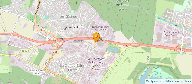 localisation de l'entreprise SOCIETE DE CONSTRUCTION ET DE REPARATION DE MATERIEL AERONAUTIQUE CRMA  ELANCOURT
