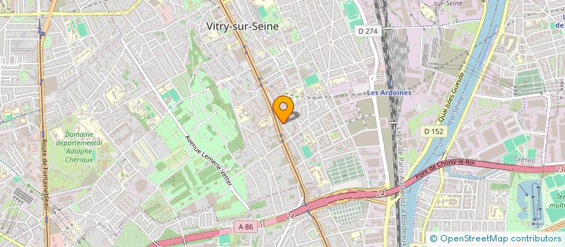 localisation de l'entreprise SOCIETE DE CONSTRUCTION GENERALE EN BATIMENT SALVAGGIO à VITRY-SUR-SEINE