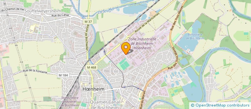 localisation de l'entreprise SOCIETE DE CONSTRUCTION PELACCIA  BISCHHEIM