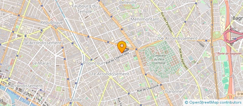 localisation de l'entreprise SOCIETE DE CONSTRUCTIONS  PARIS