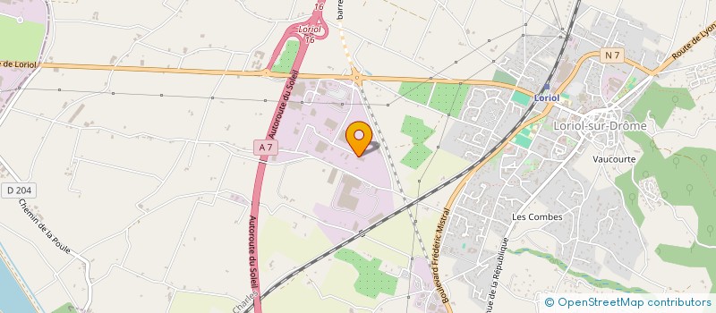 localisation de l'entreprise SOCIETE DE CONSTRUCTIONS ROUTIERES  LORIOL-SUR-DROME