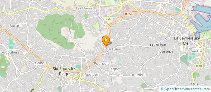 localisation de l'entreprise SOCIETE DE CONTROLE DE GESTION à SIX-FOURS-LES-PLAGES