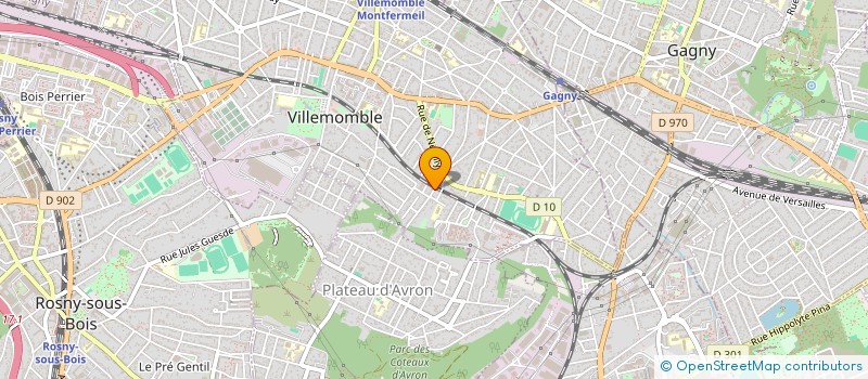 localisation de l'entreprise SOCIETE DE CONTROLE TECHNIQUE  VILLEMOMBLE