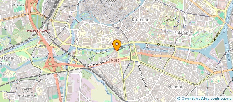 localisation de l'entreprise SOCIETE DE COORDINATION DU TERRITOIRE DE L'EUROMETROPOLE DE STRASBOURG  STRASBOURG