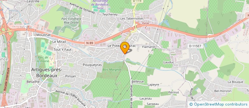 localisation de l'entreprise SOCIETE DE COULISSANTS & MENUISERIE  YVRAC