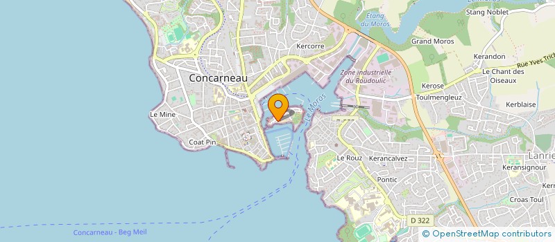 localisation de l'entreprise SOCIETE DE COURCY  CONCARNEAU