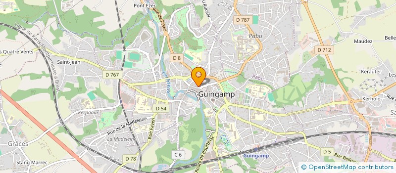 localisation de l'entreprise SOCIETE DE COURTAGE AGRO ALIMENTAIRE à GUINGAMP