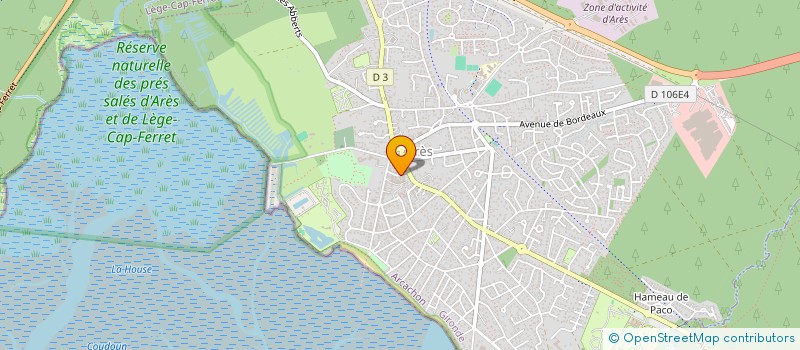 localisation de l'entreprise SOCIETE DE COURTAGE ARES BLANQUEFORT  ARES