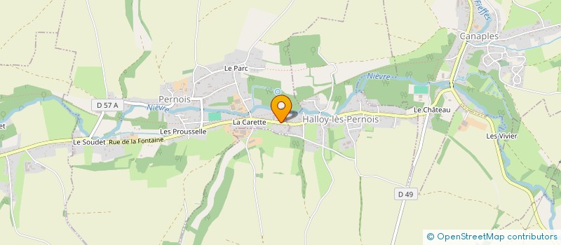 localisation de l'entreprise SOCIETE DE COURTAGE DE MATERIAUX à PERNOIS