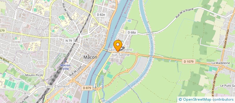 localisation de l'entreprise SOCIETE DE COURTAGE DU VAL DE SAONE à SAINT-LAURENT-SUR-SAONE