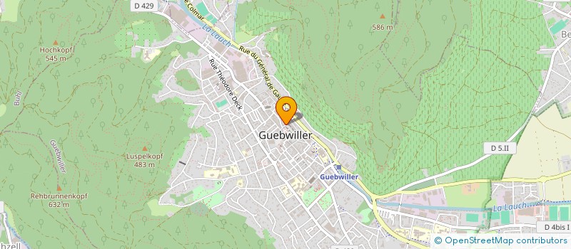 localisation de l'entreprise SOCIETE DE COURTAGE ET D'ASSURANCE  GUEBWILLER