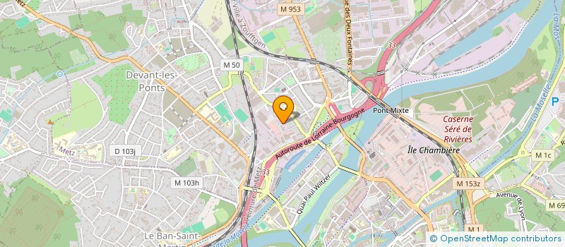 localisation de l'entreprise SOCIETE DE COUVERTURE ET CHARPENTE  METZ