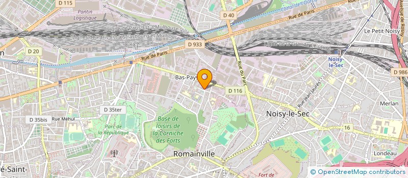 localisation de l'entreprise SOCIETE DE DE FACONNAGE D'IMPRESSIONS à ROMAINVILLE