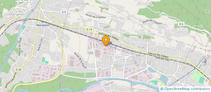 localisation de l'entreprise SOCIETE DE DECOLLETAGE DE PRECISION à THYEZ