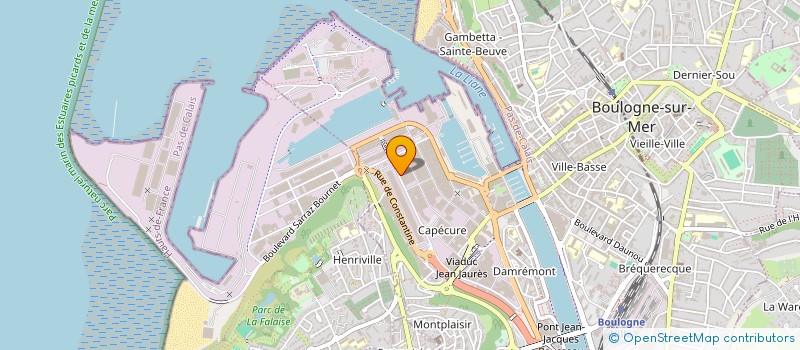 localisation de l'entreprise SOCIETE DE DEGROUPAGE - MAREE à BOULOGNE-SUR-MER
