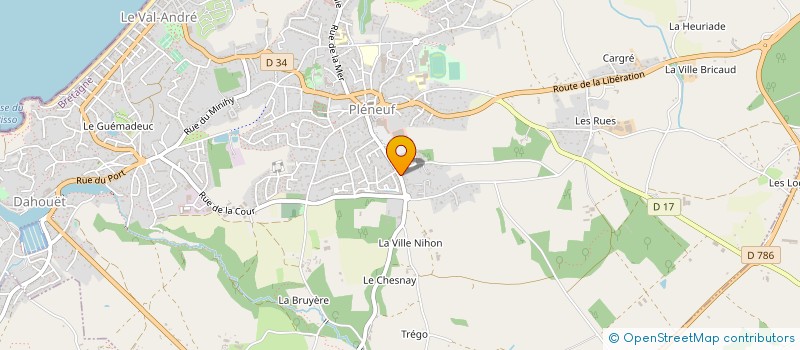 localisation de l'entreprise SOCIETE DE DEPANNAGE DE MACHINES AGRICOLES à PLENEUF-VAL-ANDRE