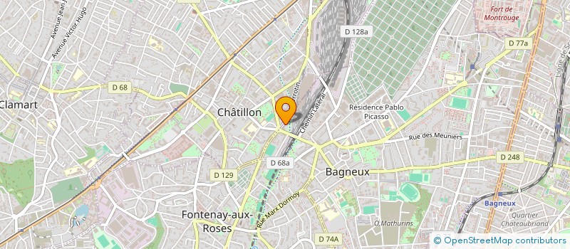 localisation de l'entreprise SOCIETE DE DEPANNAGE ET DE REMORQUAGE AUTOMOBILE à BAGNEUX