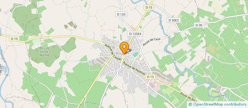 localisation de l'entreprise SOCIETE DE DETENTE DE ROUJAN  ROUJAN