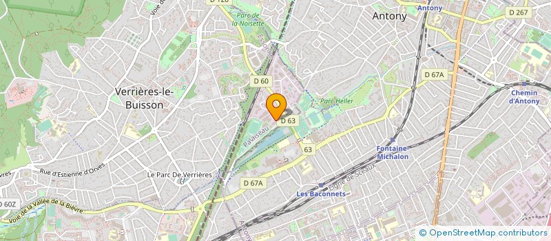 localisation de l'entreprise SOCIETE DE DEVELOPPEMENT DES CENTRES DE REMISE EN FORME à VERRIERES-LE-BUISSON