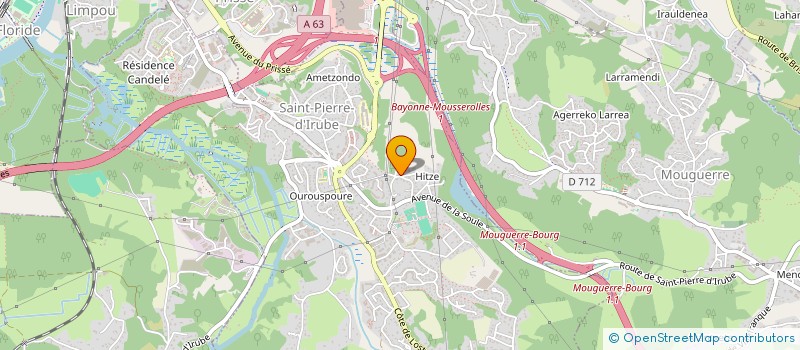 localisation de l'entreprise SOCIETE DE DEVELOPPEMENT DES TELECOMS  SAINT-PIERRE-D IRUBE