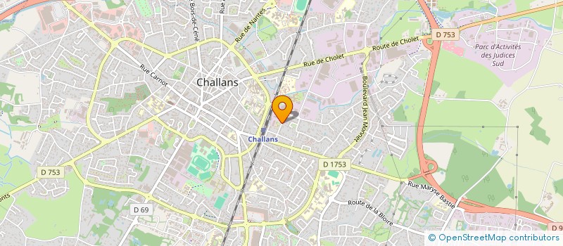 localisation de l'entreprise SOCIETE DE DEVELOPPEMENT ECONOMIQUE DE L'INDUSTRIE ET DU COMMERCE à CHALLANS