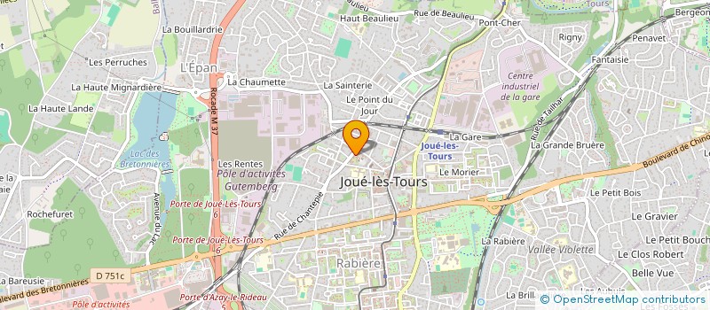 localisation de l'entreprise SOCIETE DE DEVELOPPEMENT EN RESSOURCES HUMAINES à JOUE-LES-TOURS