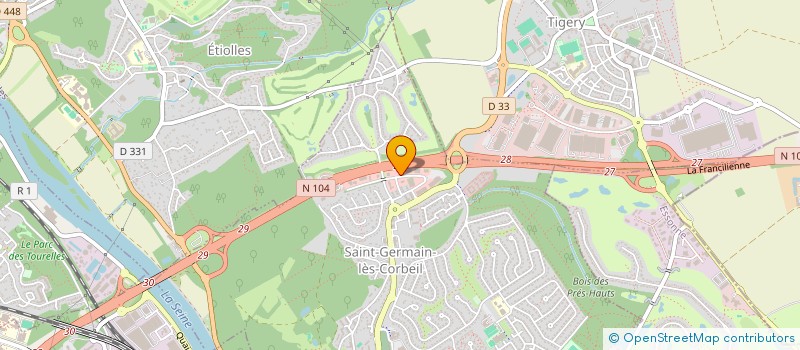 localisation de l'entreprise SOCIETE DE DEVELOPPEMENT ET PROMOTION DE SERVICES à SAINT-GERMAIN-LES-CORBEIL