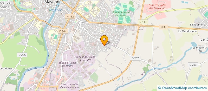 localisation de l'entreprise SOCIETE DE DEVELOPPEMENT IMMOBILIER  MAYENNE