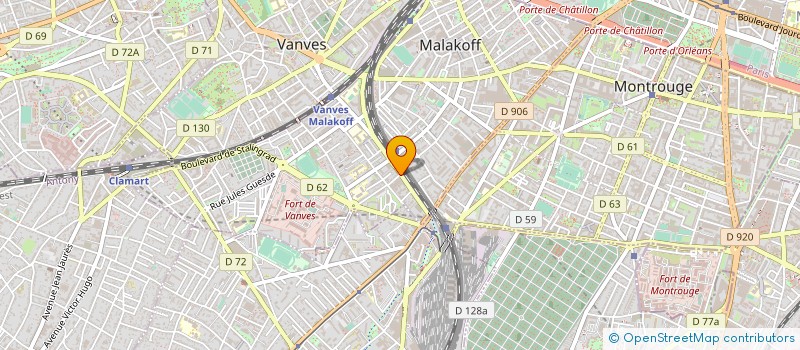 localisation de l'entreprise SOCIETE DE DEVELOPPEMENT POUR L'ACCES A L'INFRASTRUCTURE FIBRE  MALAKOFF